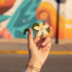 Flower Acrylic Hair Claw Clip - Yellow Bloom – hair accessories (view 2)