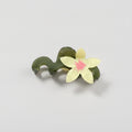 Flower Acrylic Hair Claw Clip - Yellow Bloom