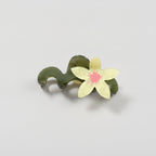 Flower Acrylic Hair Claw Clip - Yellow Bloom