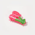 Pink Textured Caterpillar Hair Claw Clip – hair accessories (view 1)