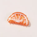 Orange Translucent Citrus Slice Hair Claw – hair accessories (view 1)