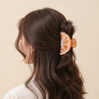 Orange Translucent Citrus Slice Hair Claw – hair accessories (view 2)