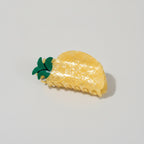 Pineapple Hair Claw With Green Leaf – hair accessories (view 1)