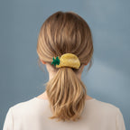 Pineapple Hair Claw With Green Leaf – hair accessories (view 2)