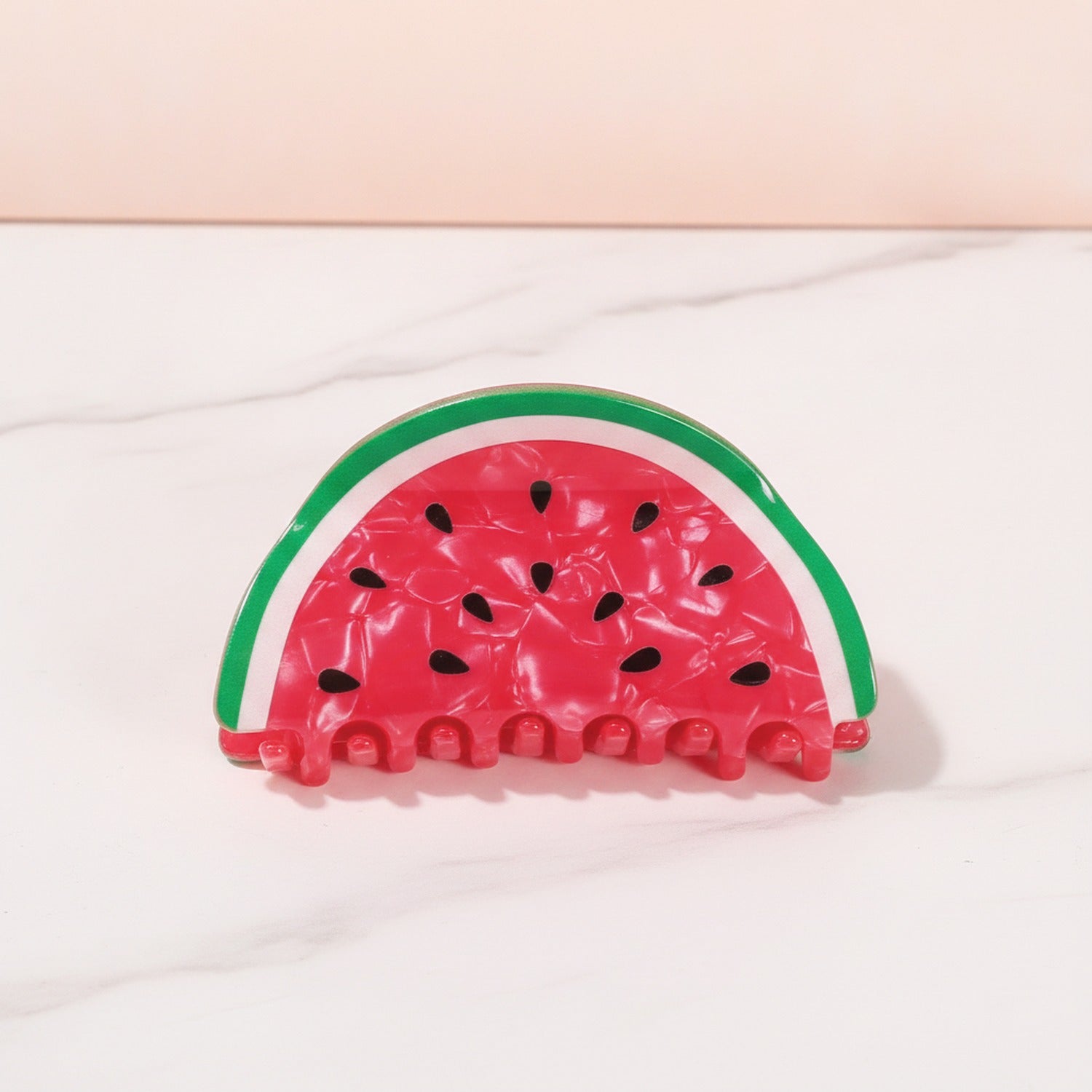 Watermelon Beaded Hair Claw Clip