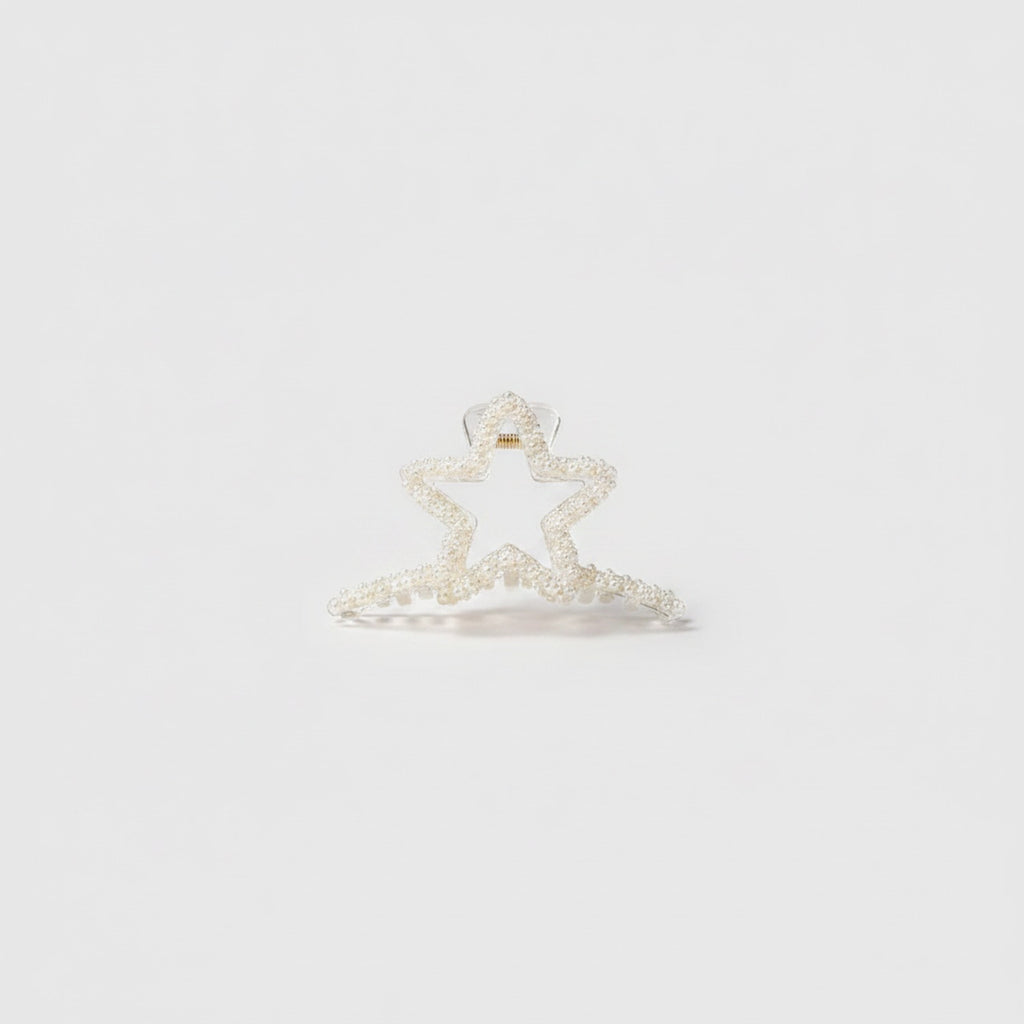 Pearl Beaded Star Hair Claw Clip – hair accessories (view 1)