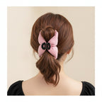 Pink Bow Hair Claw Clip – hair accessories (view 3)