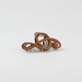 Wooden Treble Clef Music Hair Claw - Dark Wood Grain Music Note Claw Clip