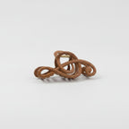 Wooden Treble Clef Music Hair Claw - Dark Wood Grain Music Note Claw Clip