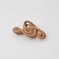 Wooden Treble Clef Music Hair Claw - Wood Grain Music Note Hair Clip