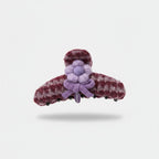 Fuzzy Plush Flower Hair Claw Clip – hair accessories (view 1)