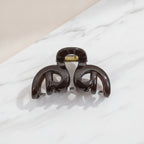 Glossy Hair Claw Clip - Large Burgundy Pumpkin Claw Clip 9cm