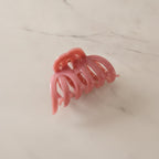 Glossy Hair Claw Clip - Large Pumpkin Claw Clip Sweet Pink 9cm