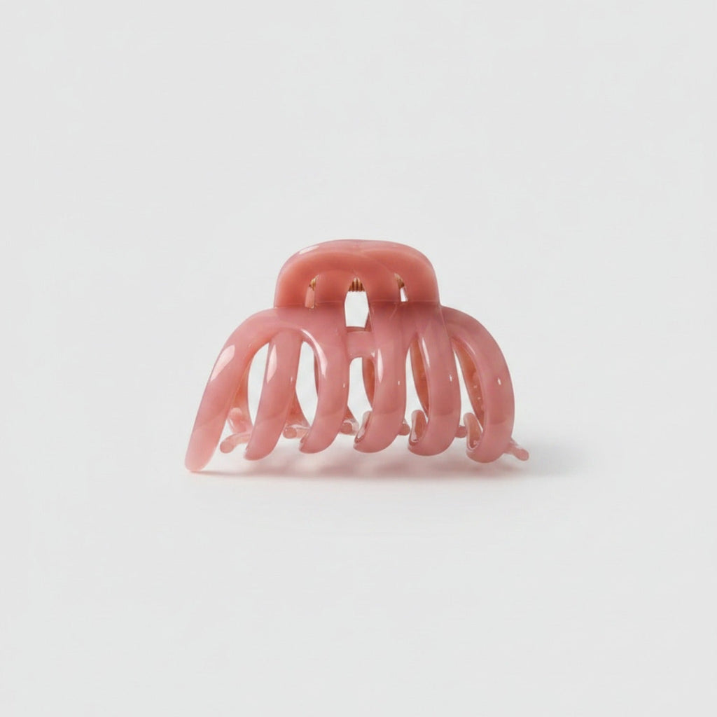Glossy Hair Claw Clip - Large Pumpkin Claw Clip Sweet Pink 9cm