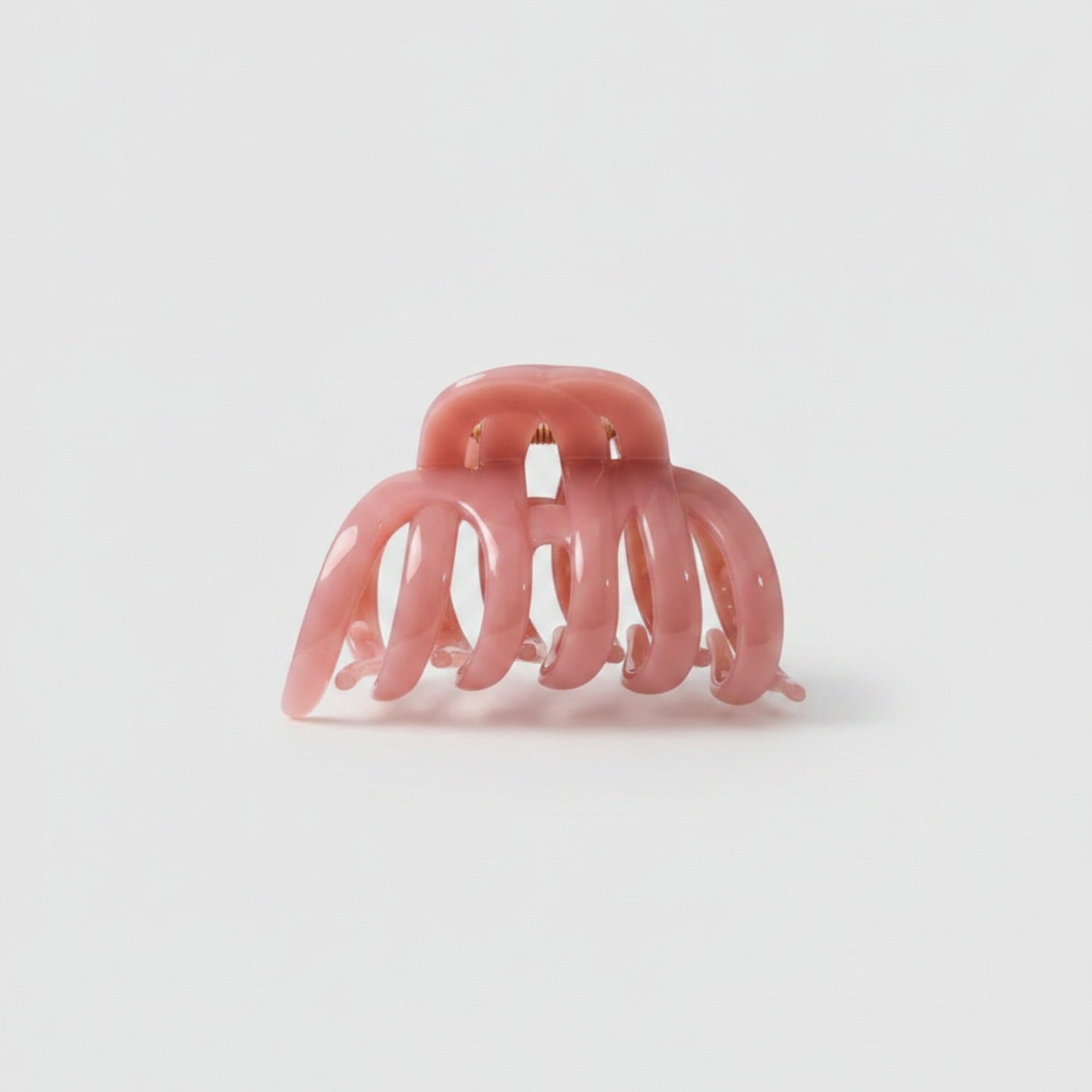 Glossy Hair Claw Clip - Large Pumpkin Claw Clip Sweet Pink 9cm