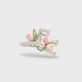Pink Flower Pearl Hair Claw Clip – hair accessories (view 1)