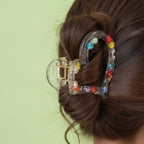 Colorful Beaded Crystal Hair Claw Clip – hair accessories (view 3)
