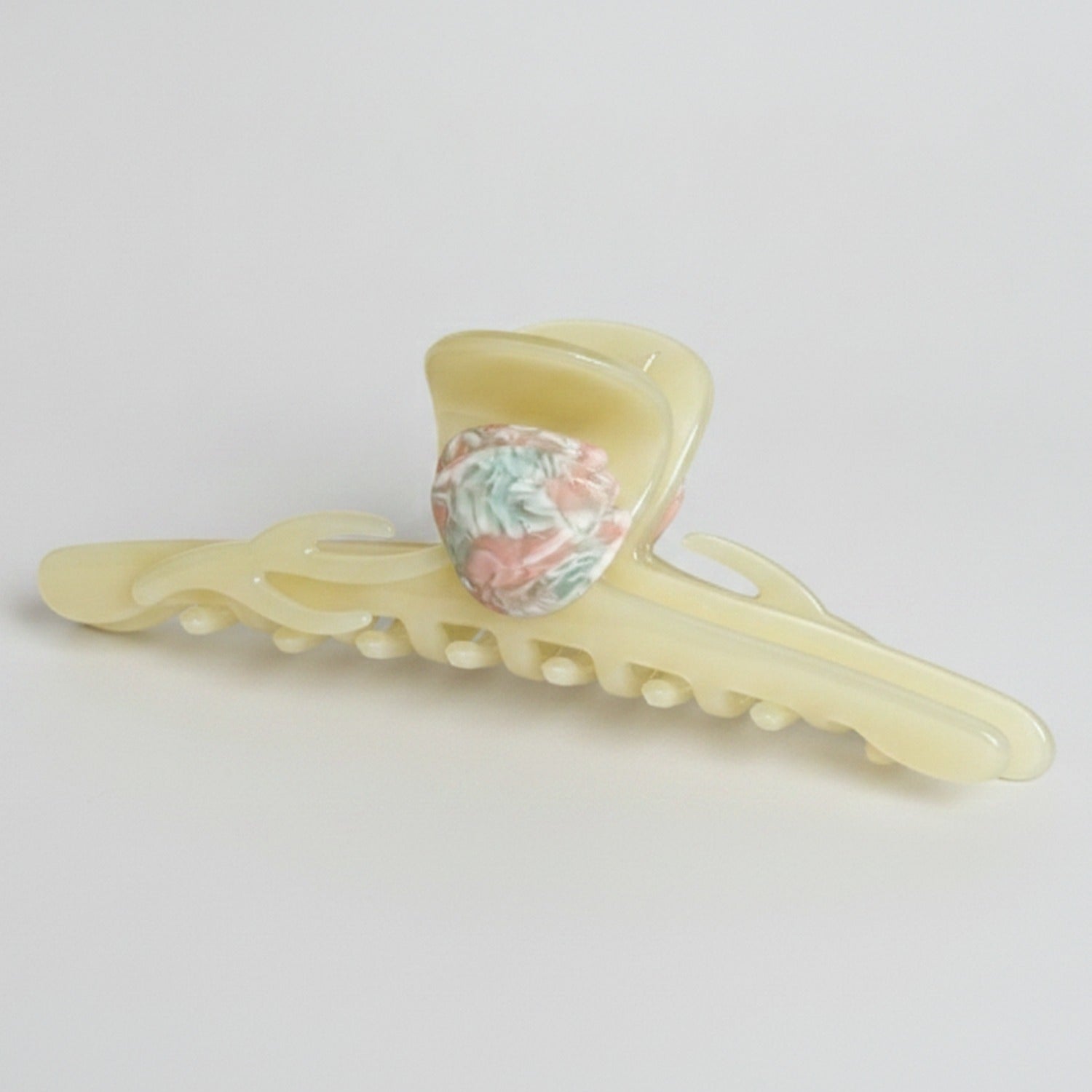 Pearl Shell Translucent Hair Claw - 12cm