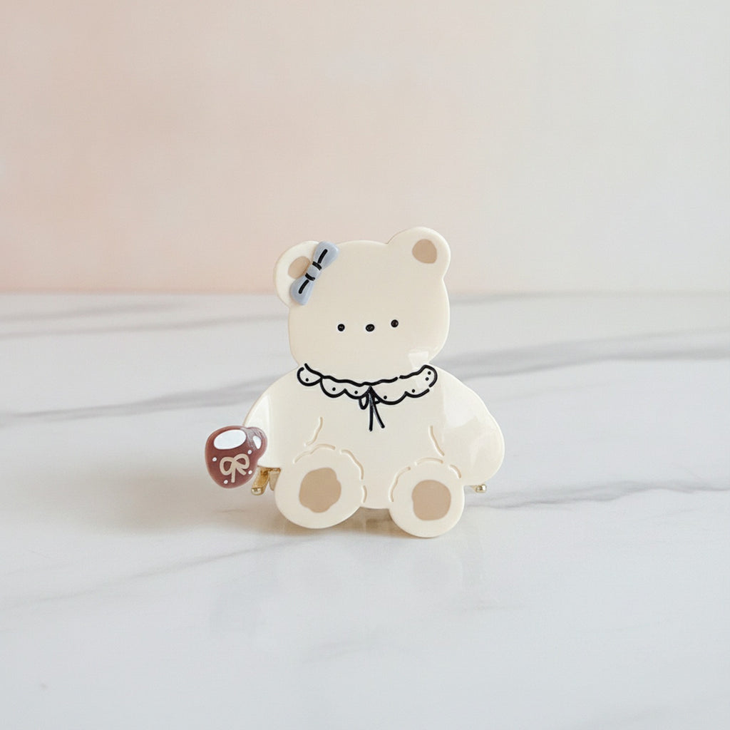 Cute Bear Hair Claw With Scalloped Collar – hair accessories (view 2)