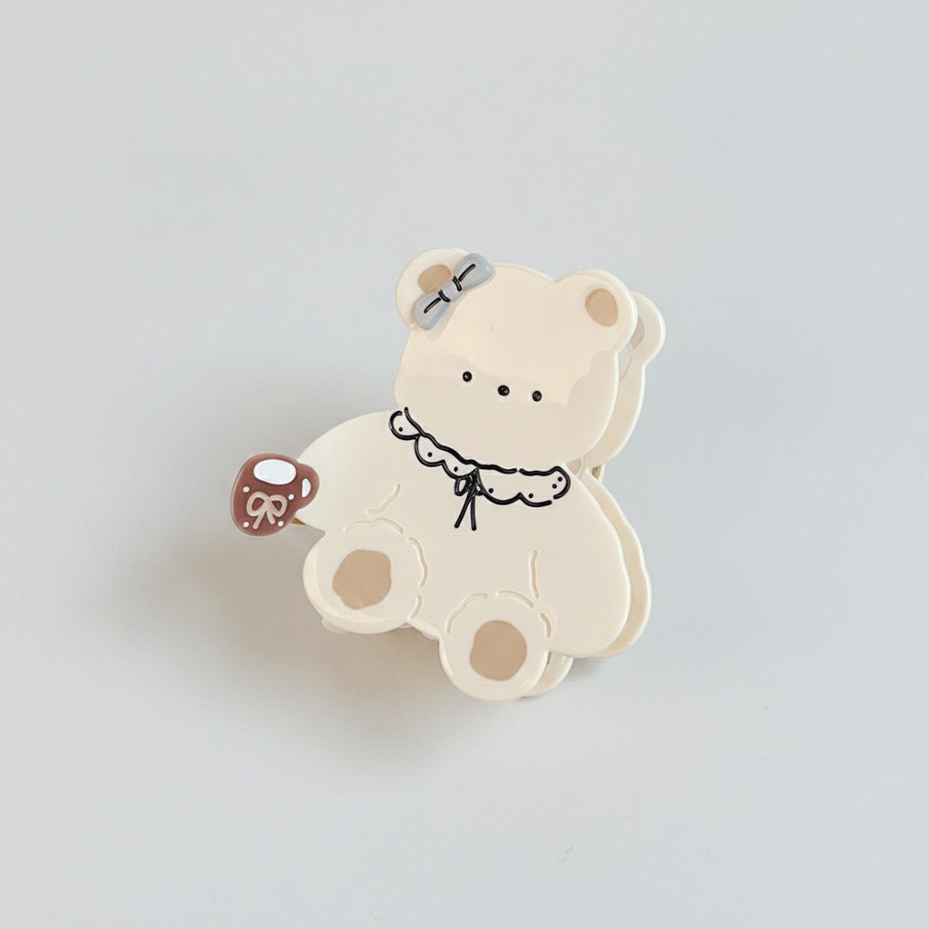 Cute Bear Hair Claw With Scalloped Collar – hair accessories (view 1)