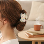 Colorful Rainbow Kitty Hair Claw Clip – hair accessories (view 2)