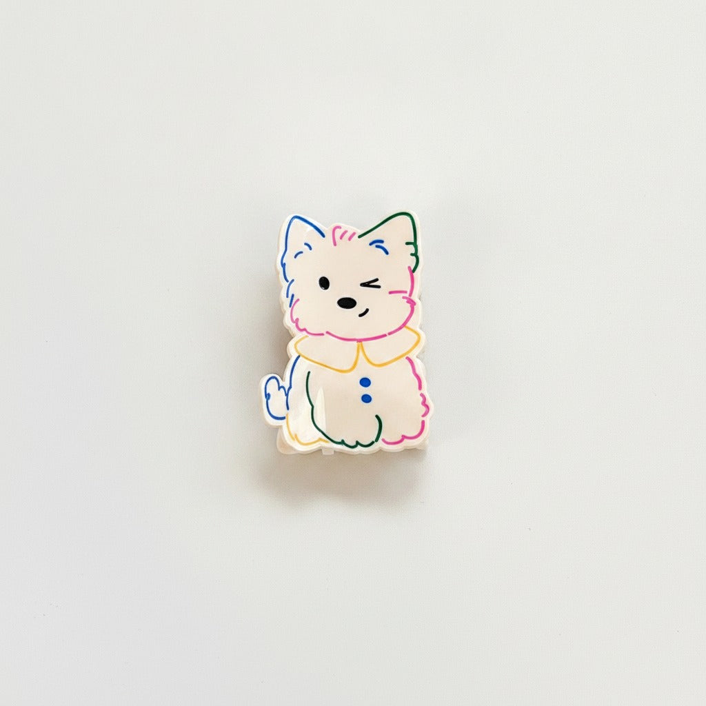 Colorful Rainbow Kitty Hair Claw Clip – hair accessories (view 1)