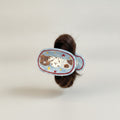 Blue Oval Hair Claw Clips With Cute Characters – hair accessories (view 1)