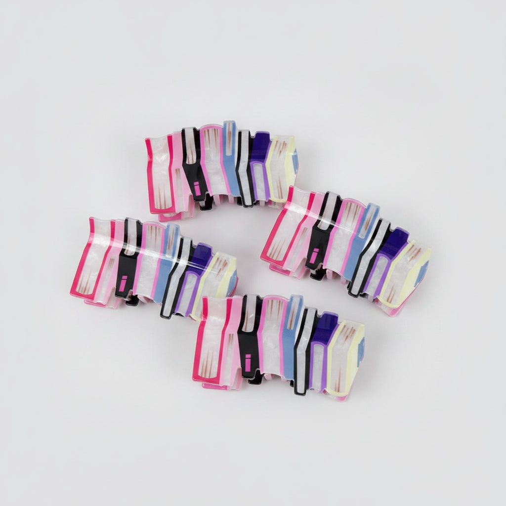 Hair Claws Set Pack - Magenta