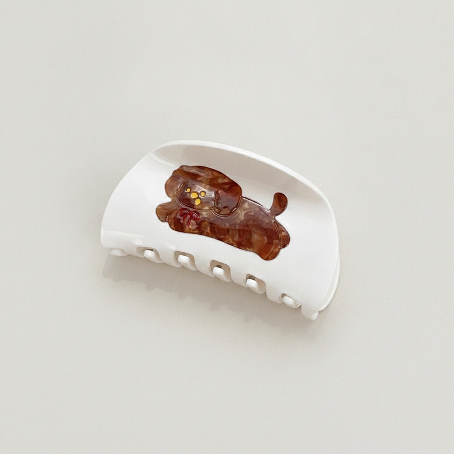 Tortoiseshell Lucky Cat Hair Claw Clip