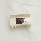 Dark Brown Eagle Head Hair Claw Clip – hair accessories (view 2)