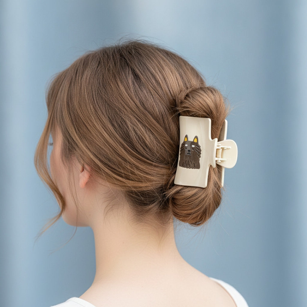 Dark Brown Eagle Head Hair Claw Clip – hair accessories (view 3)