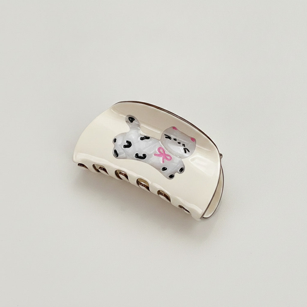 Cute Cat Hair Claw With Pink Bow – hair accessories (view 1)