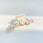 Cream Cherry Beaded Hair Claw Clip – hair accessories (view 1)