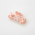 Hair Claw Clip - Pink Plaid