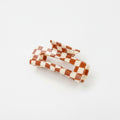 Hair Claw Clip - Camel Check 10.5cm