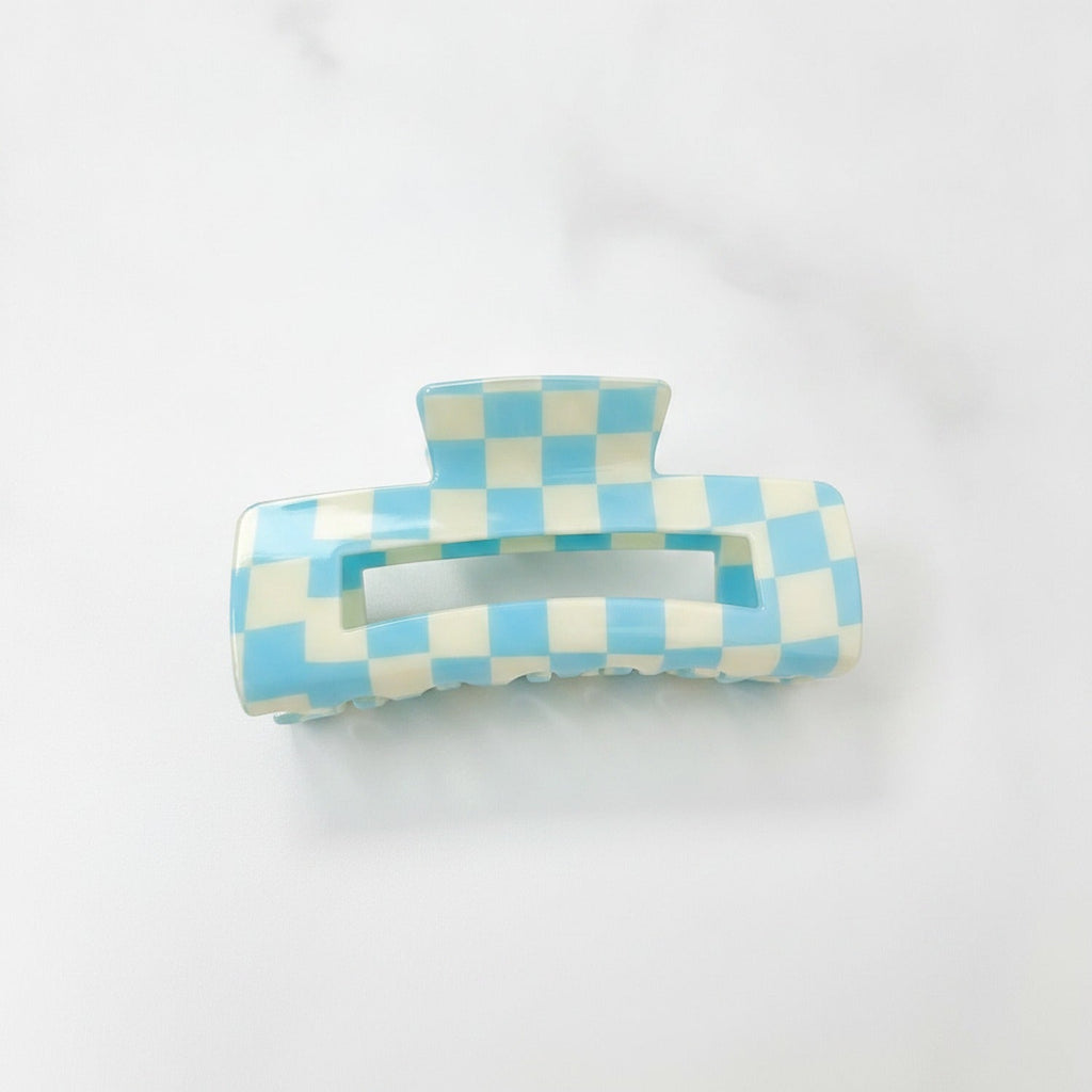 Hair Claw Clip - Grid - 10.5cm