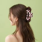 Hair Claw Clip - Burgundy Large 10.5cm – hair accessories (view 2)