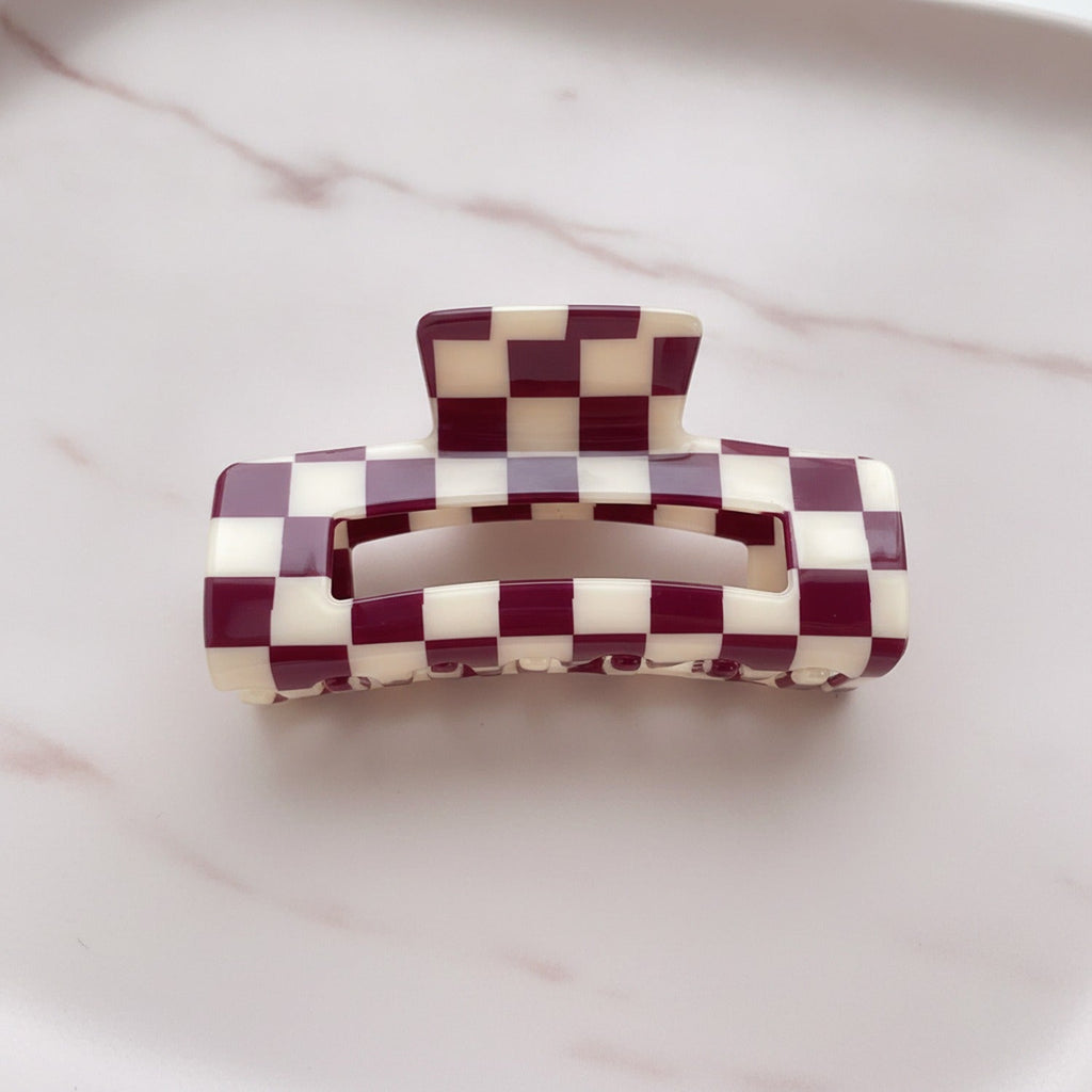 Hair Claw Clip - Burgundy Large 10.5cm