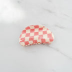 Hair Claws Multi-Pack Set - Pink Grid 8.5cm