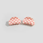 Hair Claws Multi-Pack Set - Pink Grid 8.5cm