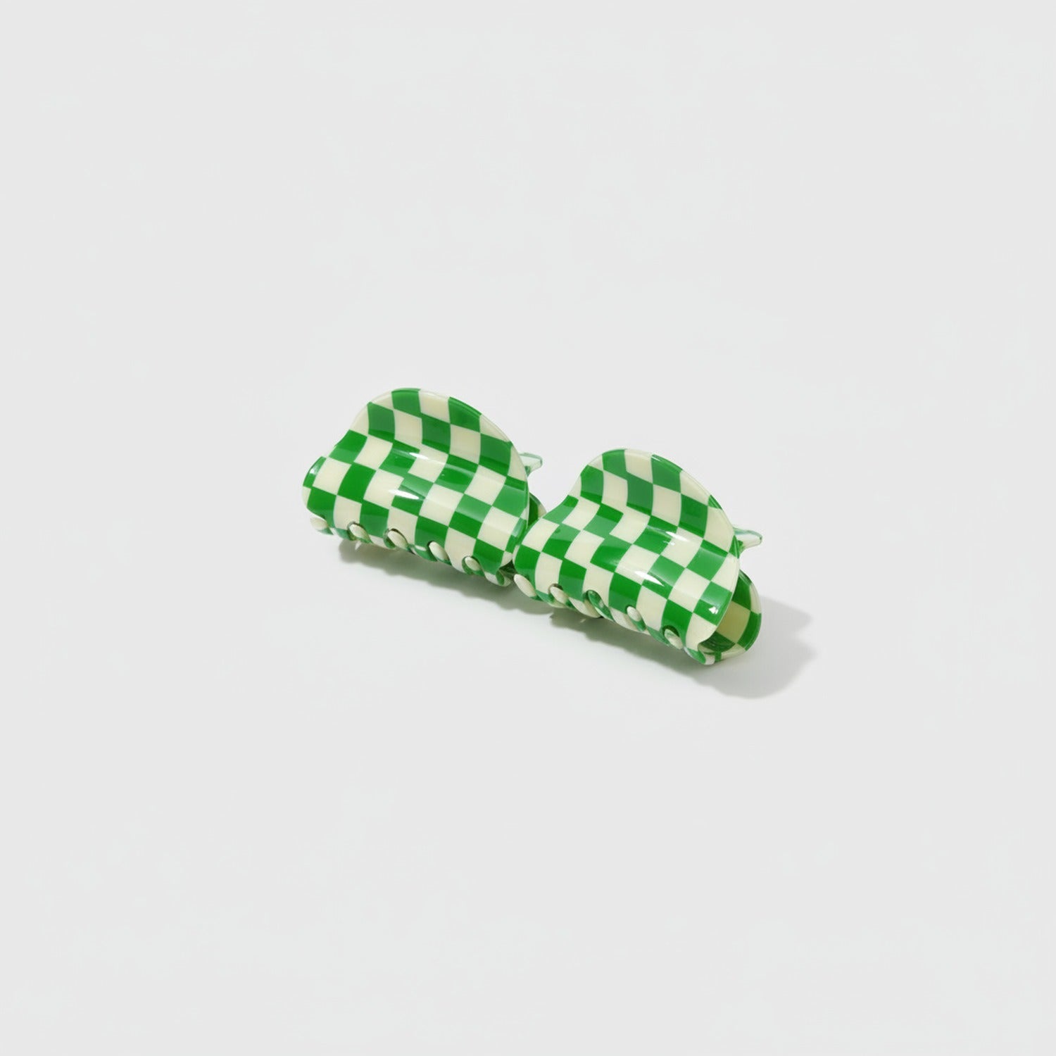 Hair Claws Multi-Pack Set - Green Plaid 8.5cm