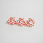 Hair Claws Colorblock Set Pack - Grid - 5cm
