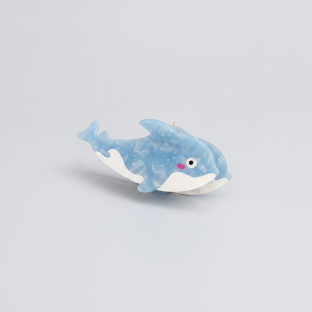 Blue Dolphin Translucent Hair Claw Clip – hair accessories (view 1)