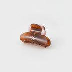 Chocolate Bear Hair Claw With Pink Bow – hair accessories (view 1)