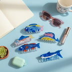 Fish-Shaped Acrylic Hair Claws Set