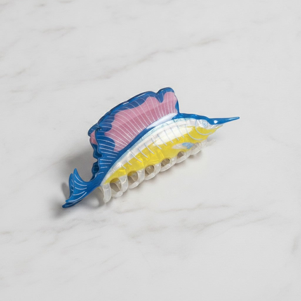 Spotted Fish Translucent Hair Claw – hair accessories (view 3)