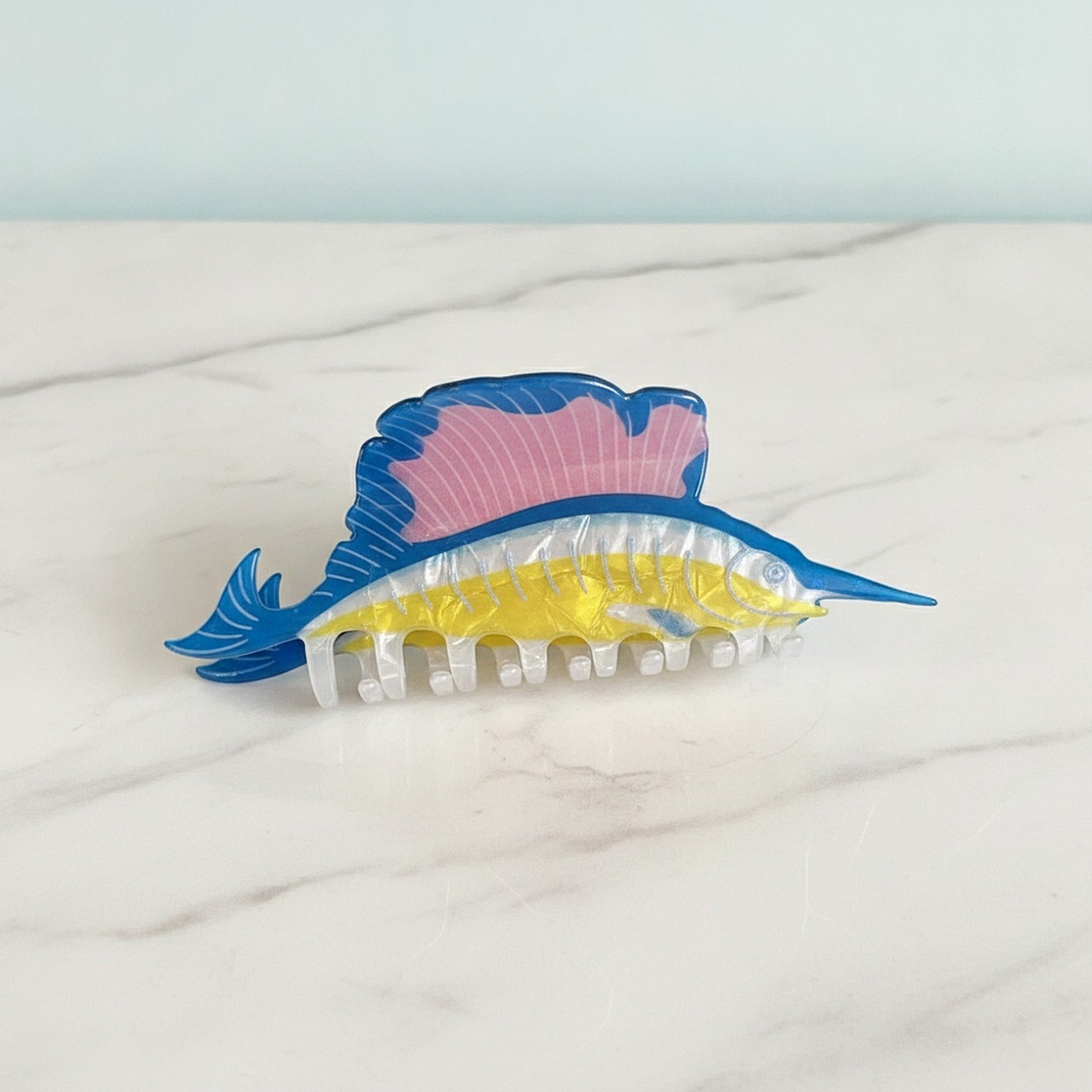 Spotted Fish Translucent Hair Claw