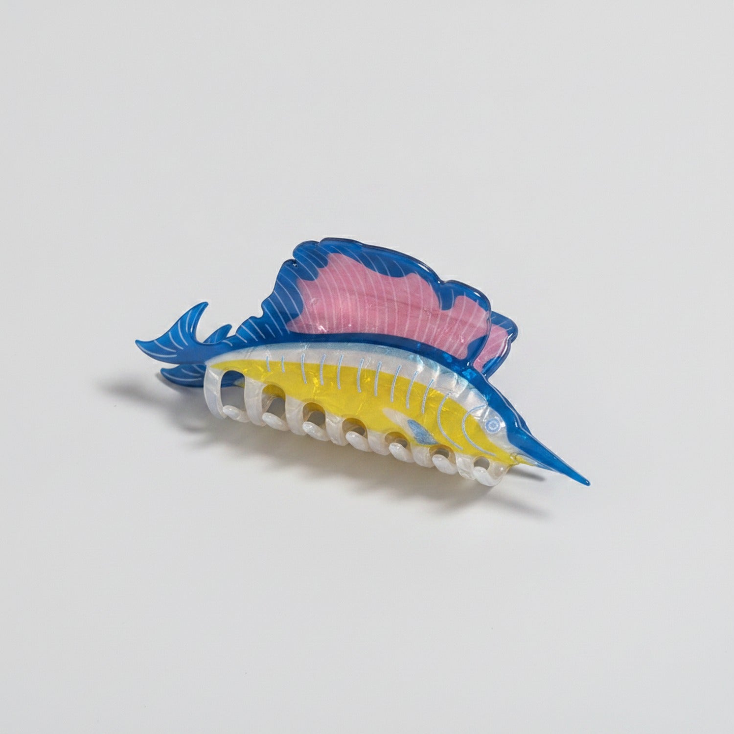 Spotted Fish Translucent Hair Claw