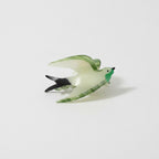 Glass Hummingbird Hair Claw Clip - Green