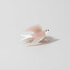 Glass Hummingbird Hair Claw Clip - Pink